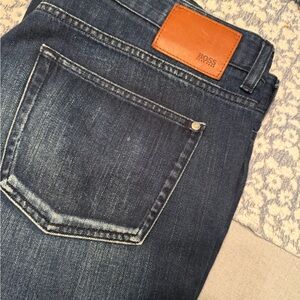 Boss Men's Indigo Straight Jeans